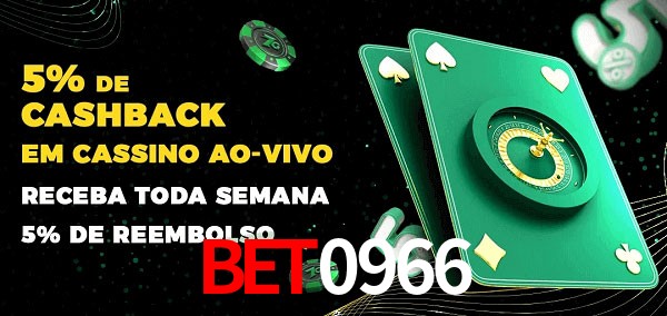 Promoções do cassino ao Vivo bet0966